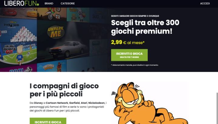 ItaliaOnline to launch Libero Fun – New games portal supported by Azerion