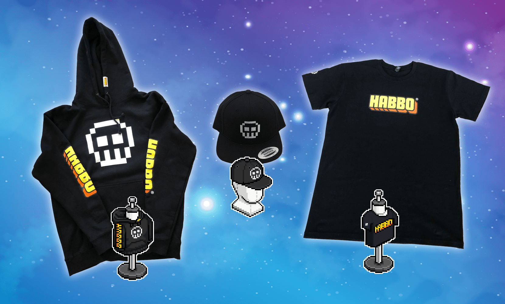 Sulake launches new Habbo merchandise, with physical items accompanied with NFT versions available for your avatar!