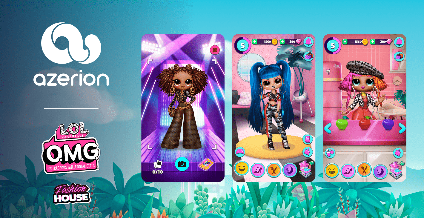 Azerion and MGA Entertainment announce launch of  L.O.L. Surprise! O.M.G. Fashion House™ video game  on Google Play and the Apple Store