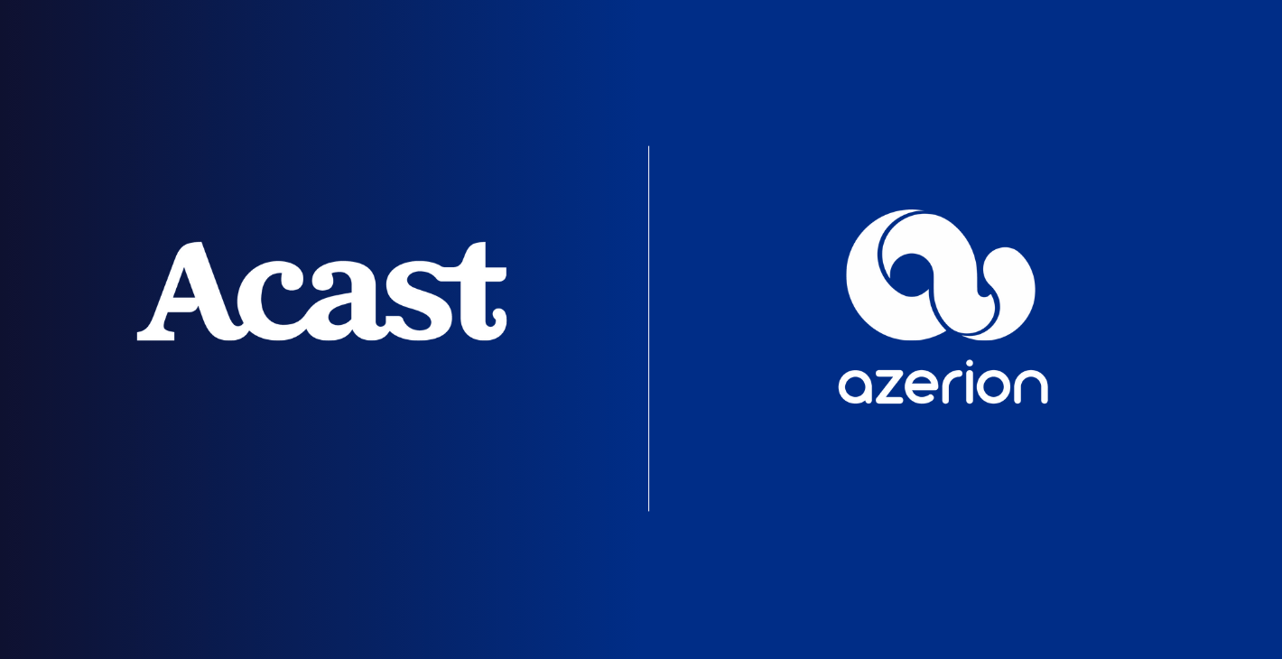 Acast broadens its presence in Europe through a strategic partnership with Azerion